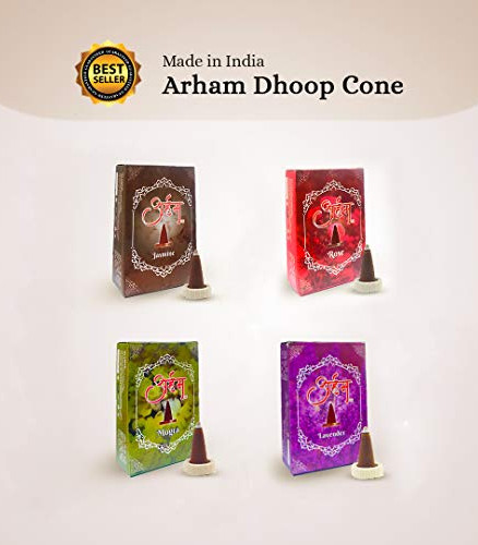 Arham Dhoop Cone (combo of 12 pack)